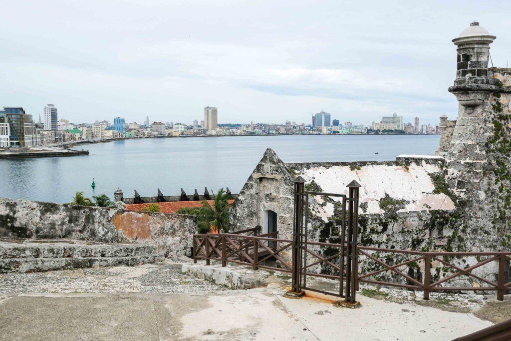 View over Old Havana with the Caribbean Sea in the background